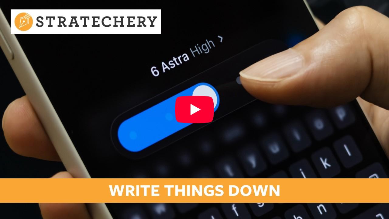 Write Things Down | Stratechery by Ben Thompson